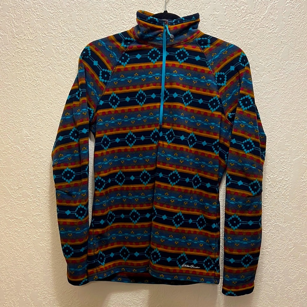 Eddie Bauer Fleece Pullover, Size Medium